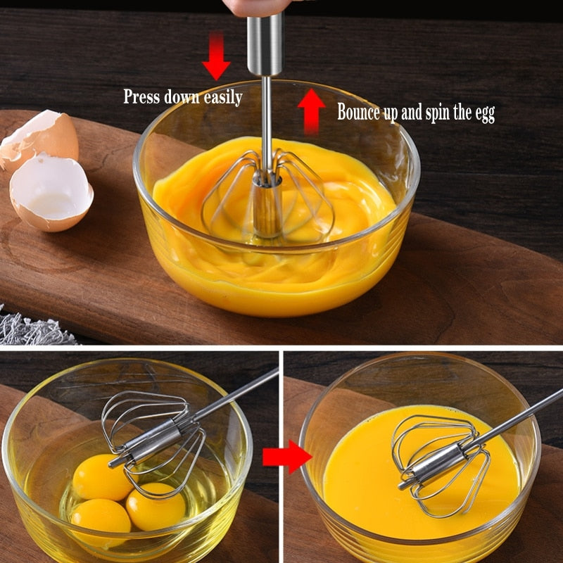 Self Turning Egg Beater